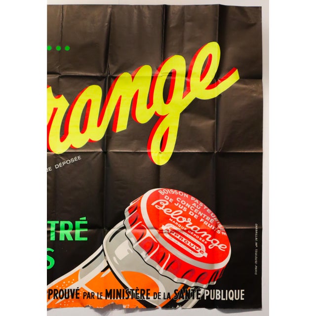 French 1949 Original French Advertising Poster, "Belorange" For Sale - Image 3 of 5