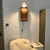 1920s Chinese Republic-Era Porcelain Hanging Wall Lamp — Hemp Rope Suspension For Sale - Image 4 of 10