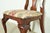 Brown Baker Furniture Style Queen Anne Solid Cherry Wood Dining Chairs, Set of Four For Sale - Image 8 of 12