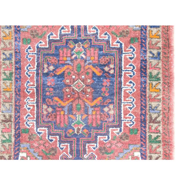 Textile Early 20th Century Persian Mazlaghan Rug For Sale - Image 7 of 15