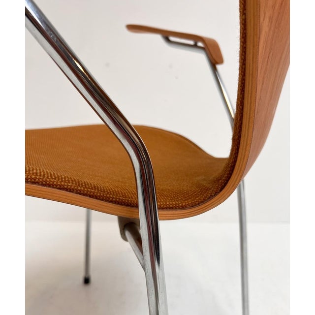 Wooden 3207 Chair by Arne Jacobsen for Fritz Hansen, 1980s For Sale - Image 10 of 17