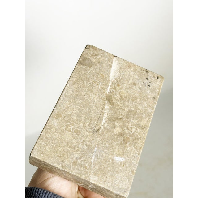 Brown Marble Bookends, France, 1950, Set of 2 For Sale - Image 8 of 10