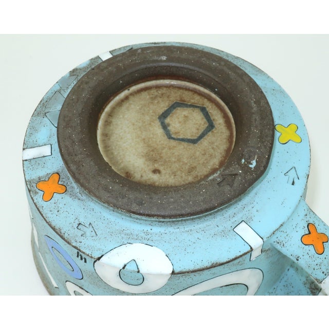 Masa Sasaki Japanese Art Pottery Mugs Cups, a Pair For Sale - Image 14 of 15