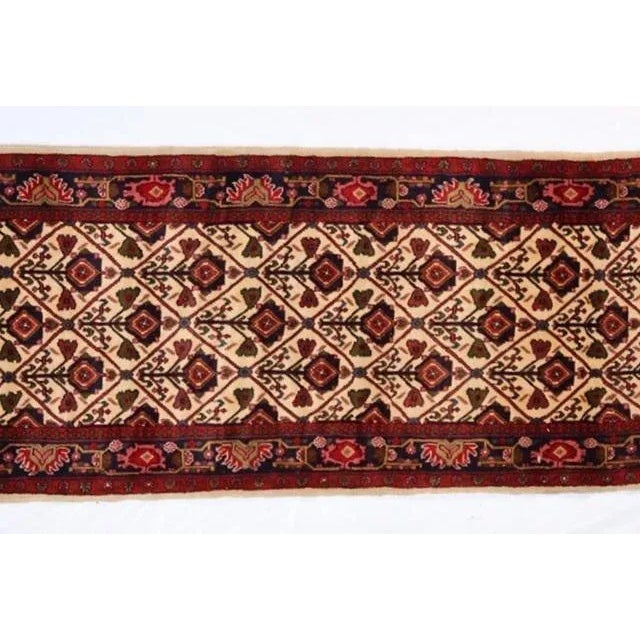 Persian 1980s Persian Nahavand Runner, 2'10" X 12'10" For Sale - Image 3 of 8