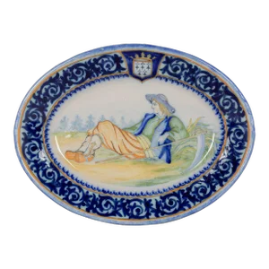 French Henriot Quimper Faience Platter