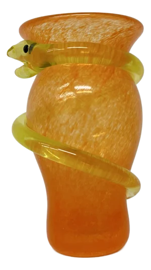 Miniature Vase Snake by Ulrica Hydman for Kosta Boda, Sweden, 1990s