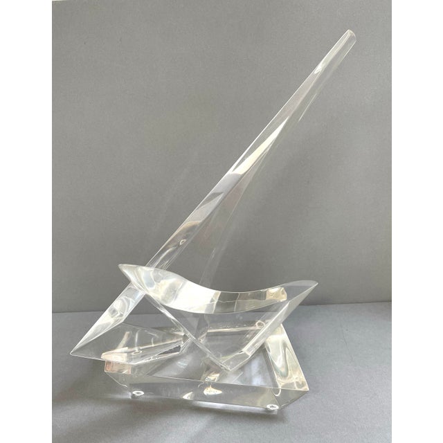 Vintage Van Teal Abstract Lucite Sculpture For Sale In Monterey, CA - Image 6 of 8