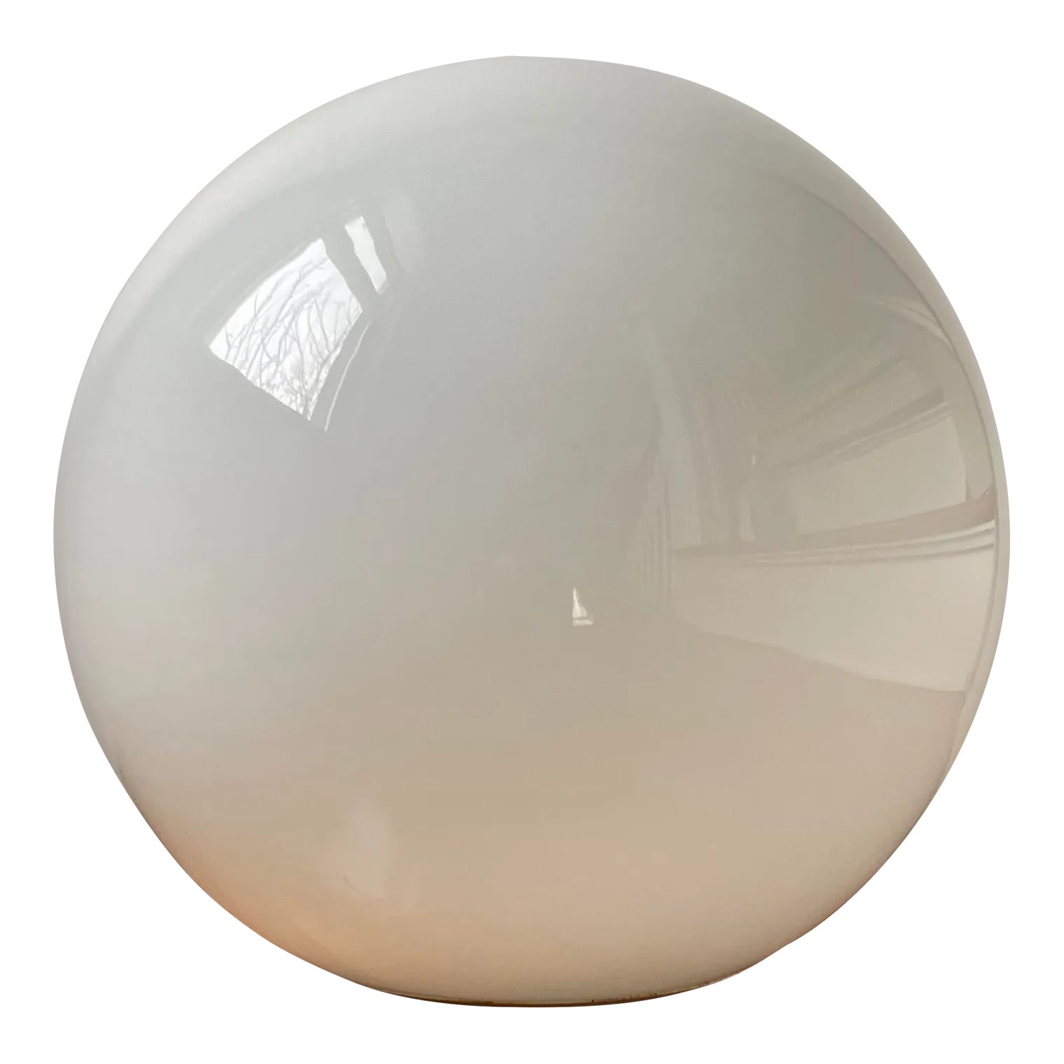 1960s Modern White Globe Lamp by Paul Mayen for Habitat | Chairish