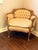 Antique Louis XVI Carved Petite Love Seat For Sale In Washington DC - Image 6 of 8