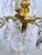 Metal 1930's Ornate Bronze Chandelier With Crystal Pendant For Sale - Image 7 of 12