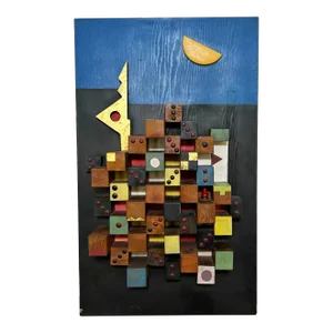 D. 1972 George Cohen Wall Mounted Sculpture Construction