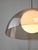 Space-Age Italian Brass, Opaline and Acrylic glass Pendant Lamp For Sale - Image 6 of 18