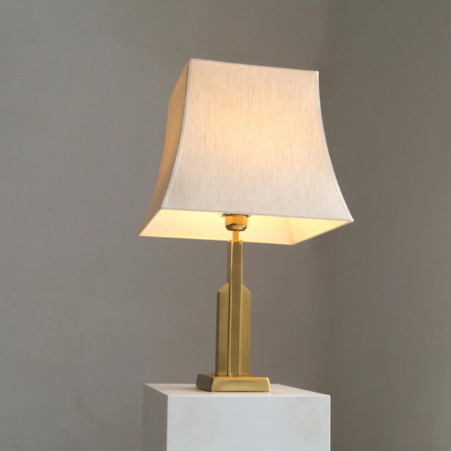 Vintage Hollywood Regency Brass Table Lamp, 1970s For Sale - Image 9 of 16