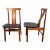 Mid Century Danish Modern Teak Black Side Chairs by Borneo Int'l - a Pair For Sale