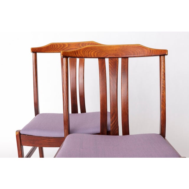 Set of Vintage Swedish Chairs in Beech by LBG Group, 1970s For Sale - Image 4 of 10
