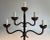 1950s 1950s Wrought Iron Candlestick With 5 Lights For Sale - Image 5 of 12