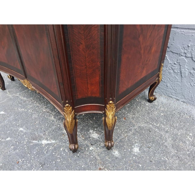19thc French Louis XV Transition Style Exotic Burlwood Tallboy/ Dresser For Sale - Image 11 of 12