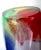 Glamorous Mid-Century Cased–Glass Block Vase With Red Interior - Makora Krosno Poland For Sale - Image 16 of 17