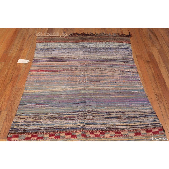 Amazing Vintage Purple Tones Moroccan Kilim Rug, Country of origin: Morocco, Circa date: Vintage