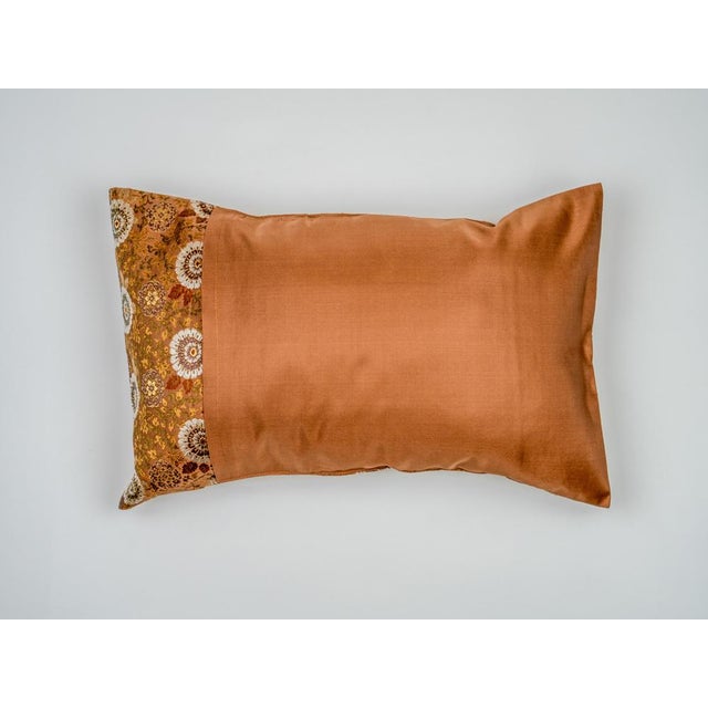 Contemporary Japanese Ceremonial Silk Lumbar Cushion by Renaras For Sale - Image 3 of 7