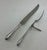 1980s Silver Pair Carving Set, Carving Fork & Carving Knife, Feather Edge. For Sale - Image 13 of 14
