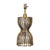 Mid 20th Century Mid 20th Century Italian Brass Hourglass Shaped Single Light Lamp, US Wired For Sale - Image 5 of 12