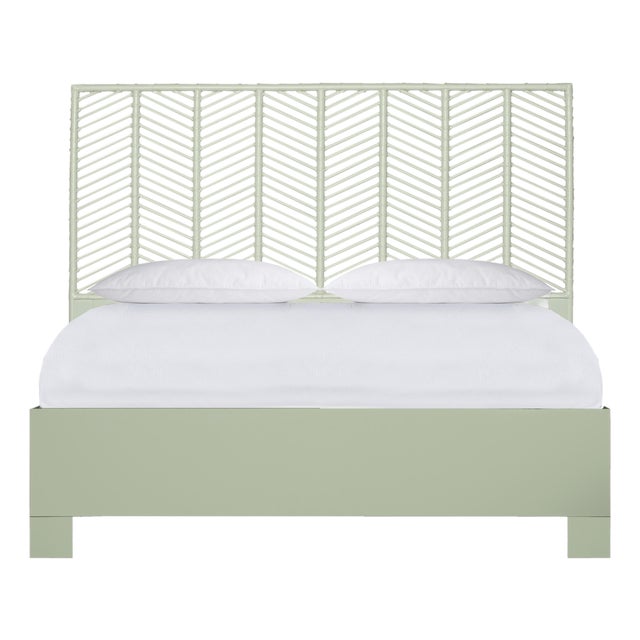 Liam Standard Bed King - Celery Green For Sale