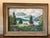 1990s Arts & Crafts Gold & Black Wood Frame, Carved Oak Leaves For Sale - Image 5 of 17