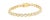 Modern 7.8-10 Carat Natural Diamond Bezel Set 18k Gold Tennis Bracelet For Sale - Image 3 of 10