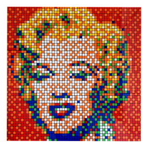 Invader, Rubik Shot Red Marilyn, 2023, Giclee Print