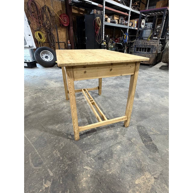 19th Century Pine Side Table Desk For Sale - Image 9 of 15