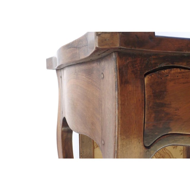 19th Century French Walnut Small Screen Table Cabriole Leg For Sale - Image 4 of 10