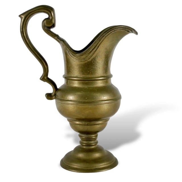 Vintage Bronze Pitcher For Sale - Image 4 of 6