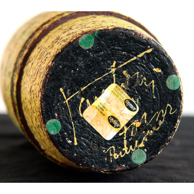 Vintage Mid Century Italian Ceramic Vase by Marcello Fantoni For Sale - Image 11 of 12