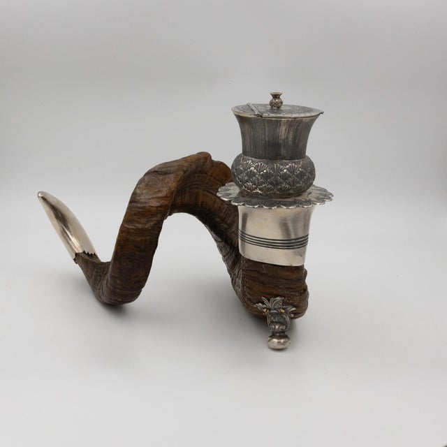 Scottish Ram’s Horn Snuff Mull Scotland, Circa 1880 For Sale - Image 9 of 9