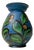 Art Deco Blue Glazed Vase with Flowers by Herman August Kähler For Sale