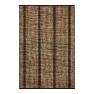 Angela Rose x Loloi Colton Natural / Black 18" x 18" Sample Rug For Sale