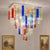 Early 21st Century Italian Flush Mount in Murano Glass by Simoeng For Sale - Image 5 of 6