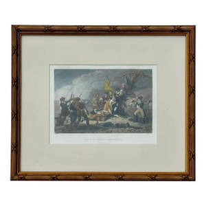 Death of General Montgomery During Revolutionary War, Original Framed Print, 1854