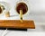 Brown Double Arm Wall Lights with Cylindrical Glass Shades and Wooden Bases, Germany, Set of 2 For Sale - Image 8 of 10