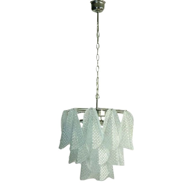 Italian Murano Glass Chandelier, 1984 For Sale