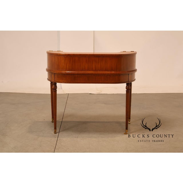 Maitland Smith Regency Style Satinwood Carlton House Writing Desk For Sale - Image 13 of 18