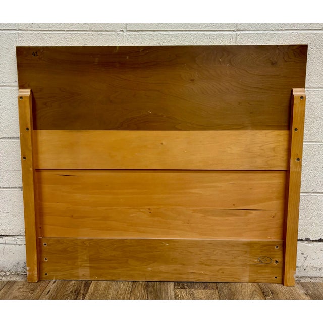 Vintage Twin Size Mid Century Modern MCM Inlaid Border Headboard For Sale - Image 10 of 10