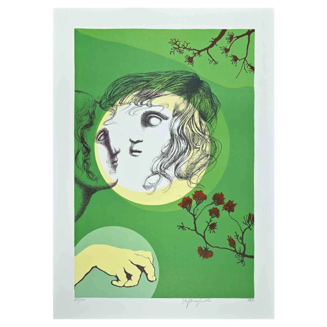 Stefania Guidi, The Couple, Original Lithograph, 1993 For Sale