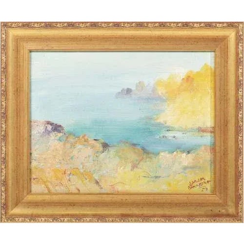 "Navy". Oil on platex. Signed and dated 1957. Dimensions: 26 x 33 cm.