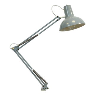 Adjustable Grey Architect's Desk Lamp, 1960s For Sale