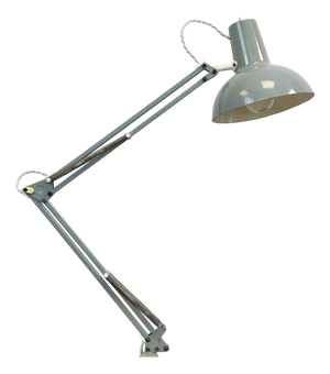 Adjustable Grey Architect's Desk Lamp, 1960s