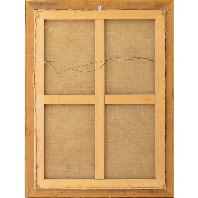 Illegibly Signed Courting Scene Oil on Canvas For Sale In New York - Image 6 of 6