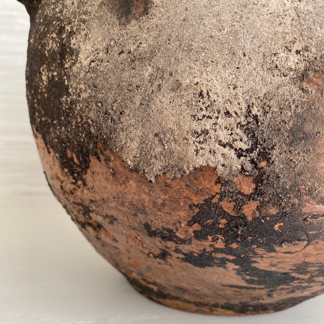 Ceramic Antique Large Rustic Terra-Cotta Turkish Yoghurt Vessel Pot For Sale - Image 7 of 12