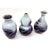Gorgeous glaze effect on all 3 vases here in this collectible group. There are 3 styles of vases, all in the Chinese...